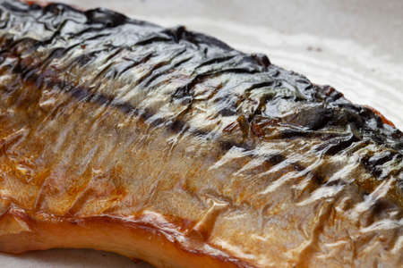 Grilled fish salt mackerelの写真素材