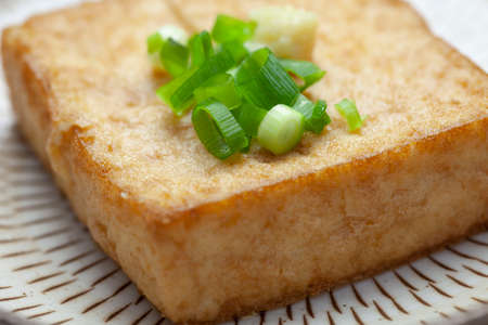 Japanese food / Baked deep-fried tofuの写真素材