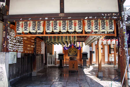 Osaka Sennichimae Mizukake Fudoson Konpira-do of Hozenji Temple : July 29, 2021 Osaka, Japanのeditorial素材