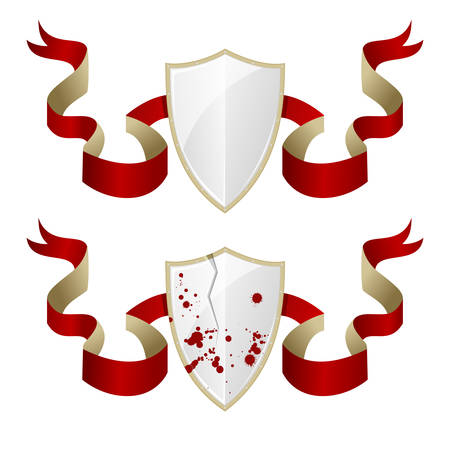 Illustration of medieval shieldsのイラスト素材