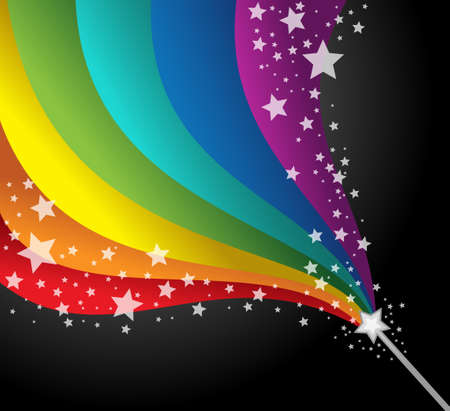 Illustration of magic stickのイラスト素材