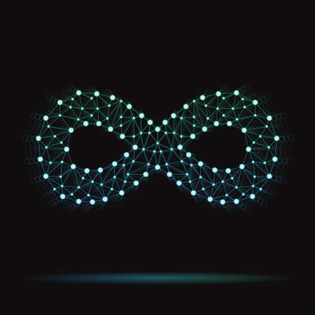 Illustration of modern vector atomic infinity iconのイラスト素材