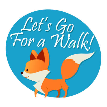 Fox - modern vector phrase flat illustration.