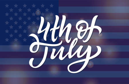 USA Independence Day Greeting Cardのイラスト素材