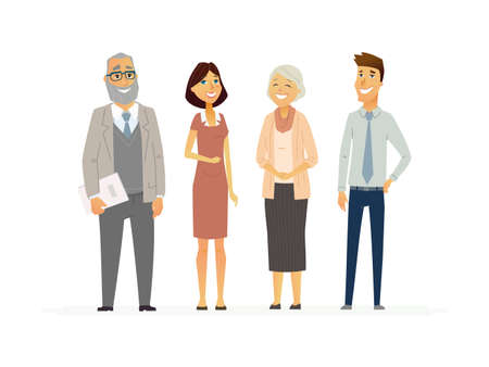 Business People - modern vector flat composition.のイラスト素材