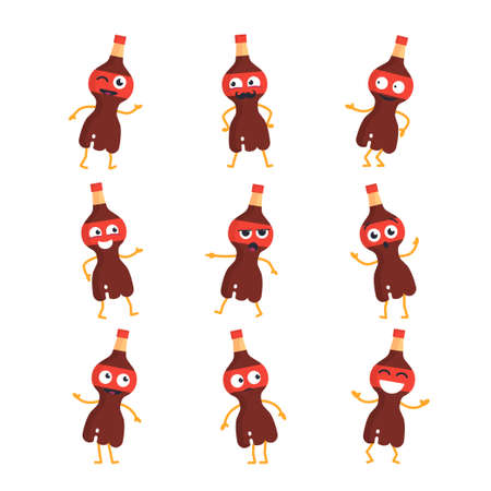 Soda drink cartoon character.のイラスト素材