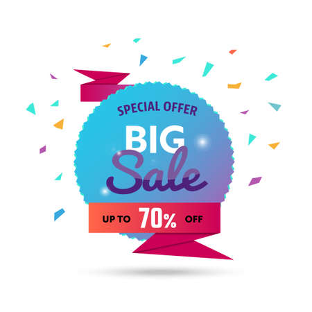 Big Sale - modern vector illustration of discount promoのイラスト素材