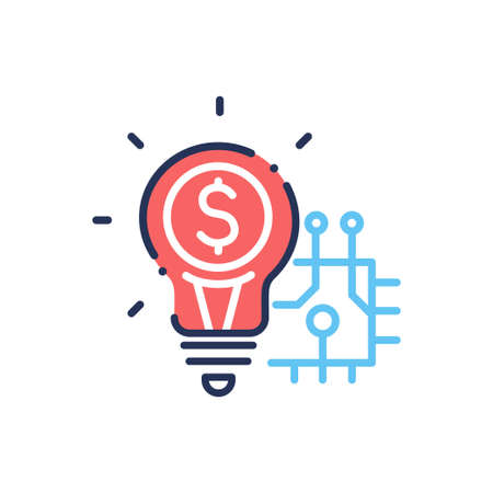 Innovation - modern vector line design icon.のイラスト素材