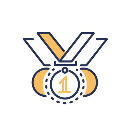 Competition award - modern vector line design icon.のイラスト素材