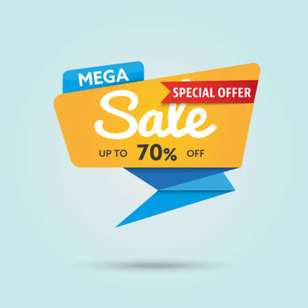 Mega sale illustration.のイラスト素材