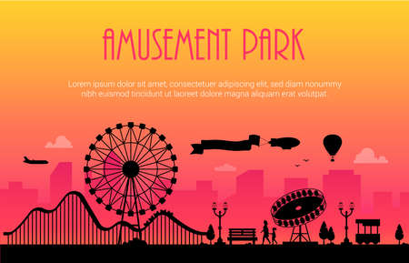 Amusement parkのイラスト素材