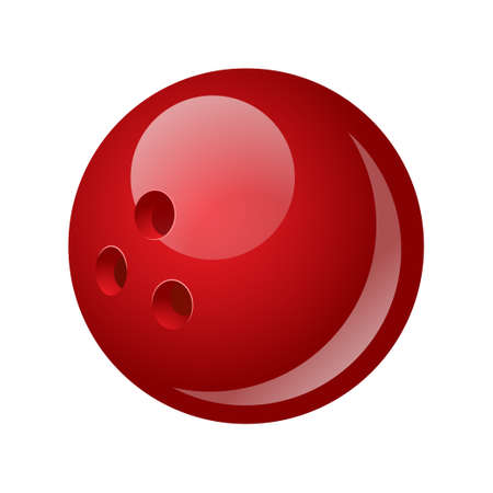 Bowling ball - modern vector realistic isolated objectのイラスト素材