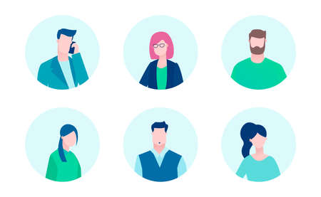 Business team - flat design style illustrationの写真素材