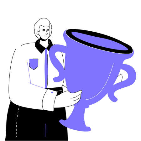 Business success - modern flat design style illustrationのイラスト素材