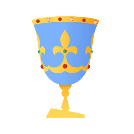 Royal cup - modern flat design style single isolated objectのイラスト素材