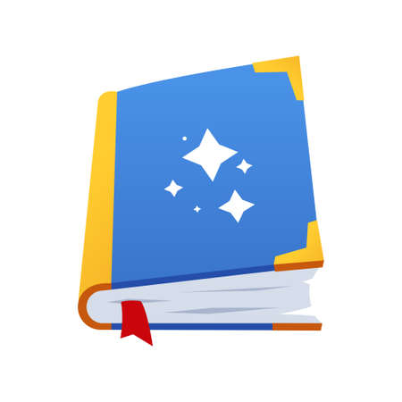 Spell book - modern flat design single isolated objectのイラスト素材