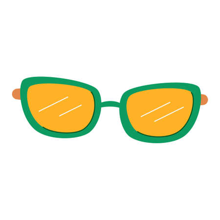 Stylish sunglasses - modern flat design single isolated objectのイラスト素材