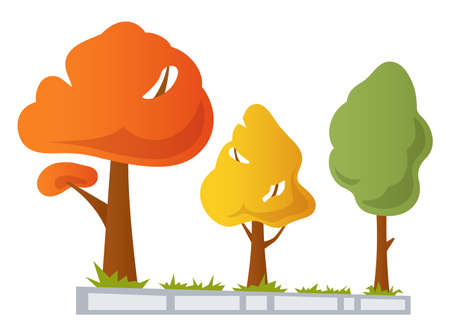 City park - modern flat design style single isolated objectのイラスト素材