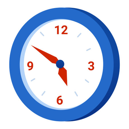 Wall Clock - modern flat design style single isolated image