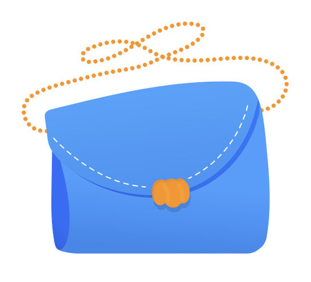 Clutch bag - modern flat design style single isolated imageのイラスト素材