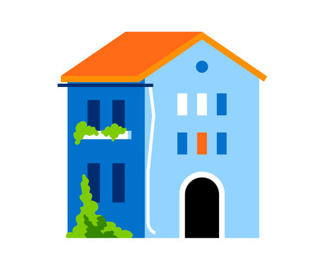 Turkish guest house - modern flat design style single isolated imageのイラスト素材