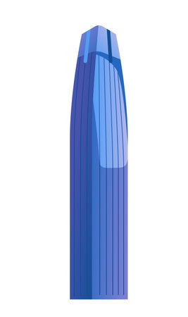 Ping An Finance Center - Colorful Flat Design Illustrationのイラスト素材