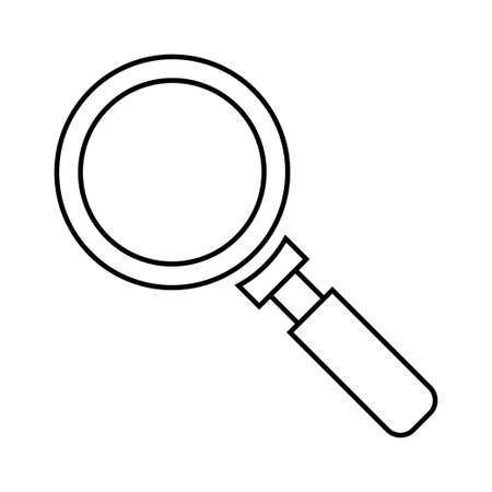 Search icon vector. magnifying glass flat icon symbolのイラスト素材