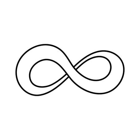 Infinity Icon. Illustration for designのイラスト素材