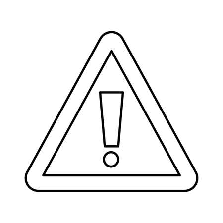 Warning sign icon vector. Warning sign symbolのイラスト素材