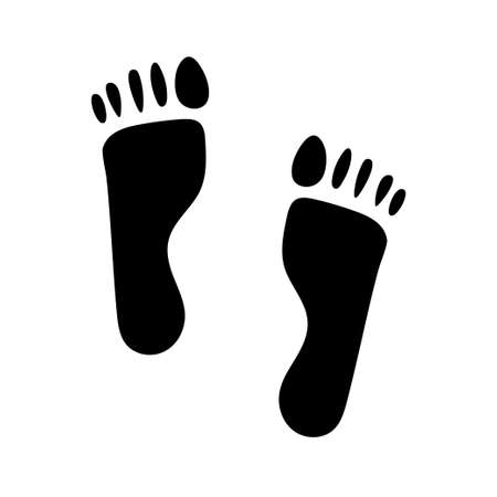 Footsteps icon vector. Illustration for designのイラスト素材