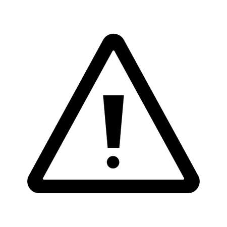 Warning sign icon vector. Warning sign symbolのイラスト素材