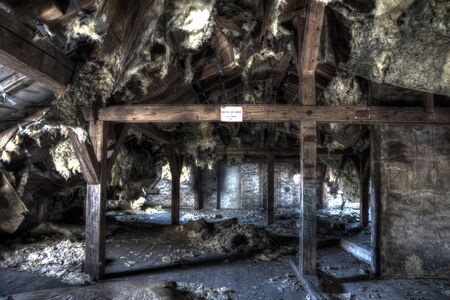 brocken roof and isolationの写真素材
