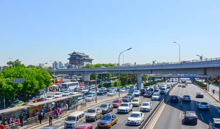 Beijing Deshengmenのeditorial素材