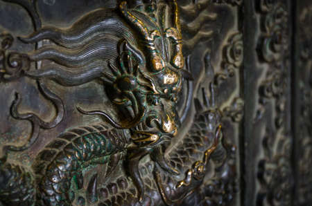 Carved of dragonの写真素材