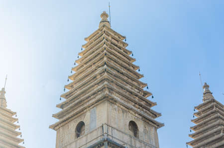 External view of a traditional architectural religion buildingの写真素材