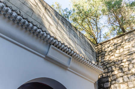 Closeup of the wallの写真素材