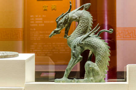 The statue of the dragon in the Tang Dynastyのeditorial素材