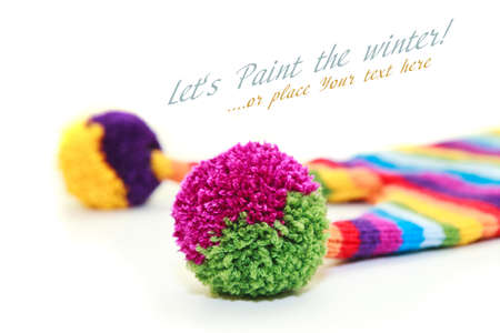 Woolen knitted childの写真素材