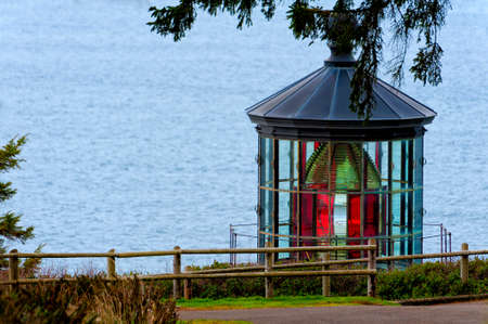 Cape Mears Lighthouse first lit in 1890 on the Northern Oregon Coast near Netarts, Oregonの写真素材