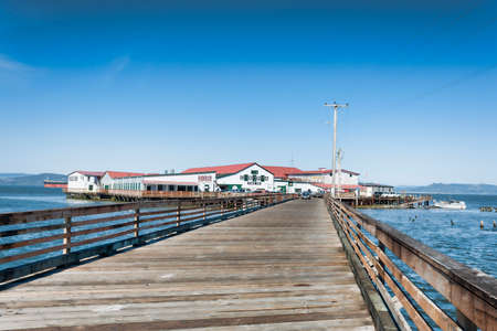 Astoria, Oregon, USA - April 7, 2016:Pier 39 in Astoria, Oregon on the Columbia River near the Pacific Ocean.のeditorial素材