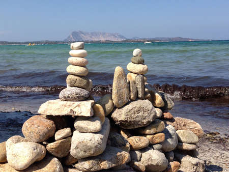 Stone castle made at the beachの素材