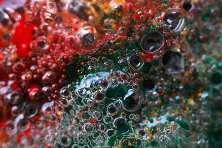 Acrylic colors in resin