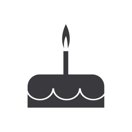 birthday cake icon vector design template