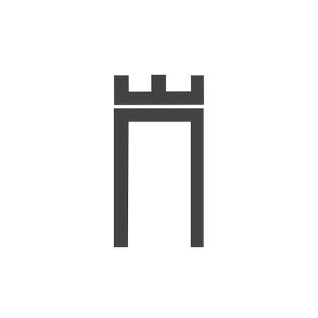 Castle vector illustration icon Template designのイラスト素材