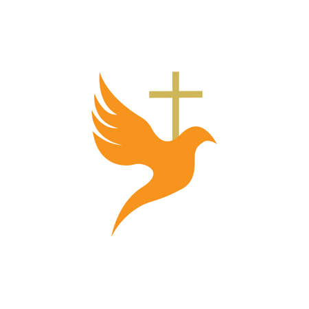 church christian line art design,Christian symbols.のイラスト素材