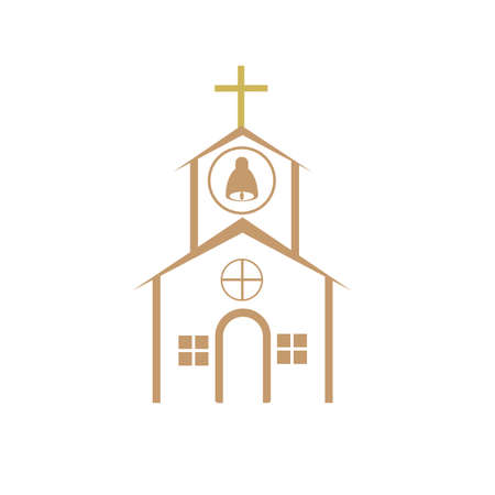 church christian line art design,Christian symbols.のイラスト素材