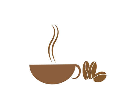 Coffee cup Template vector icon designのイラスト素材