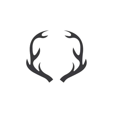 Deer horns Template vector icon illustration designのイラスト素材