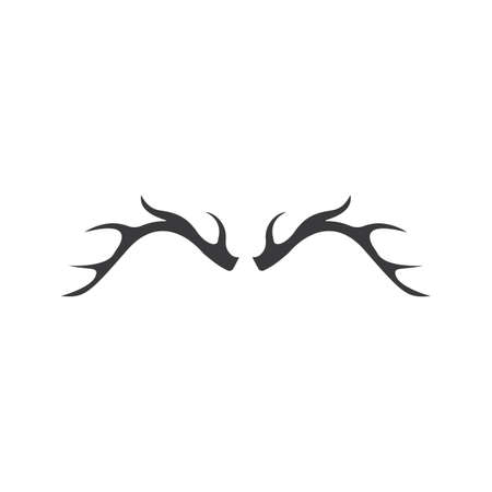 Deer horns Template vector icon illustration designのイラスト素材