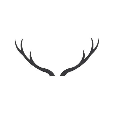 Deer horns Template vector icon illustration designのイラスト素材